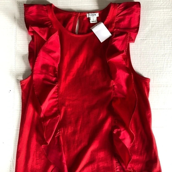 JCREW Ruffle Tank - Picture 1 of 10